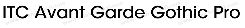 ITC Avant Garde Gothic Pro Md字体转换
